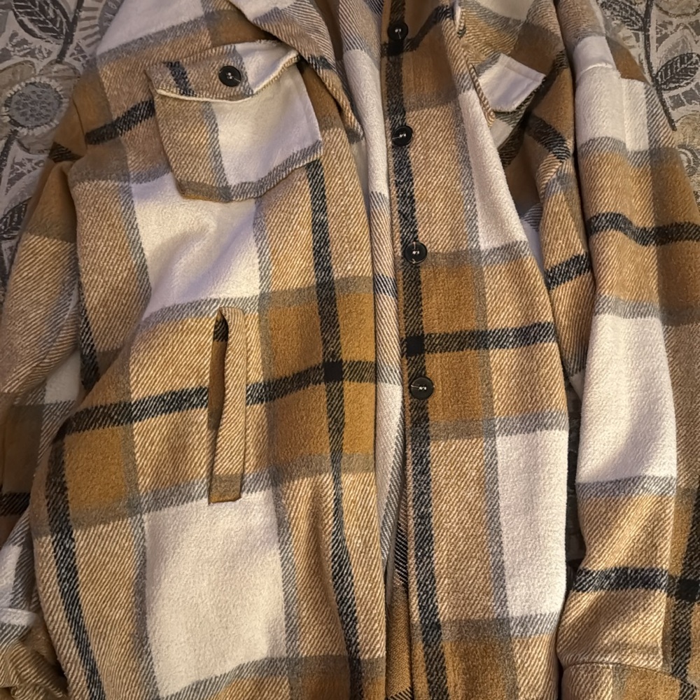Plaid Hooded Jacket